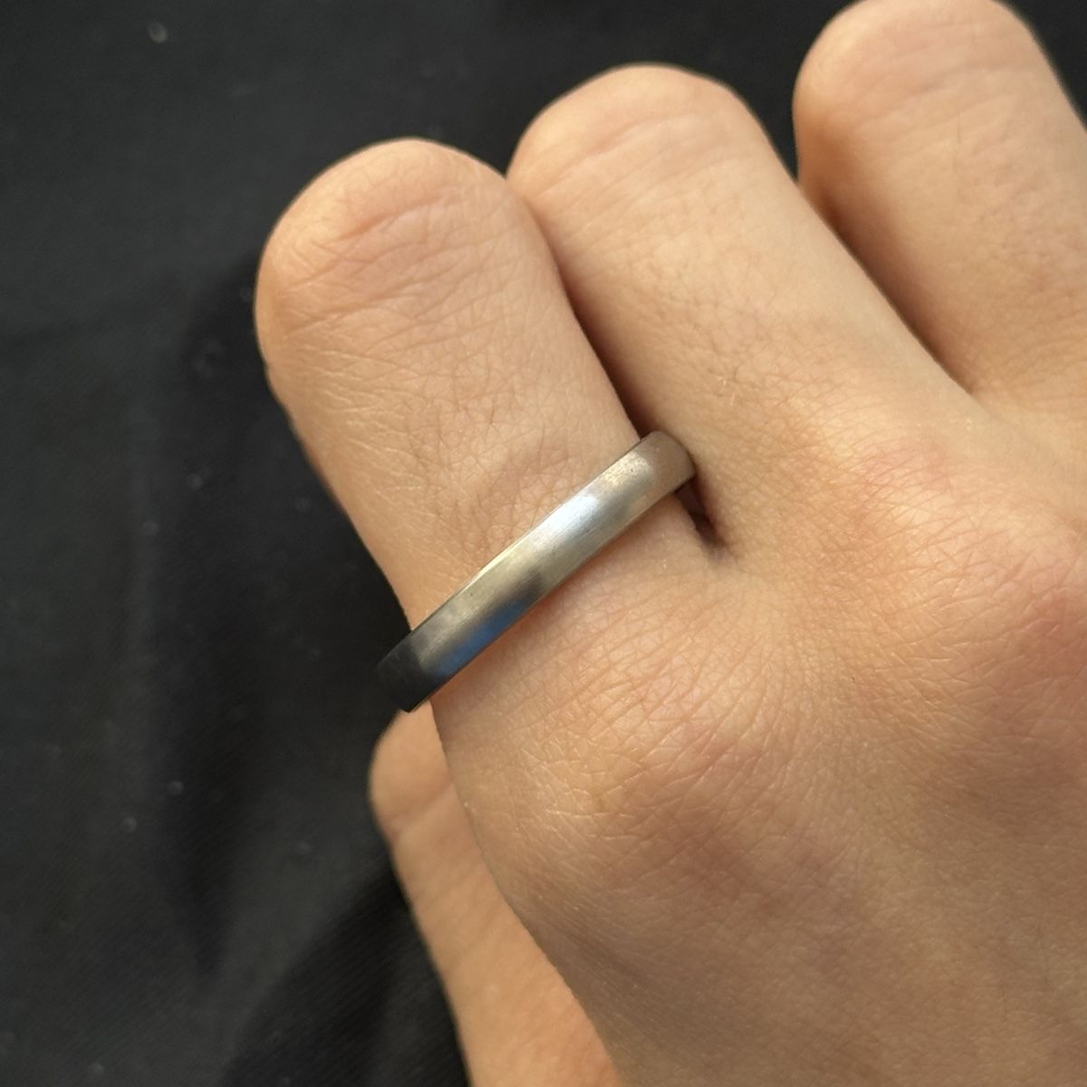 Ringe: Silberne Edelstahl Ring Gr. 59 – Neu (gemäss Beschreibung) aus Givisiez von dor_xb9k