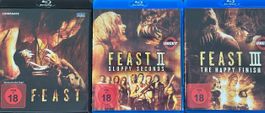 Feast Trilogie, Blu-ray, Uncut, Top Zustand, Horror Spass!