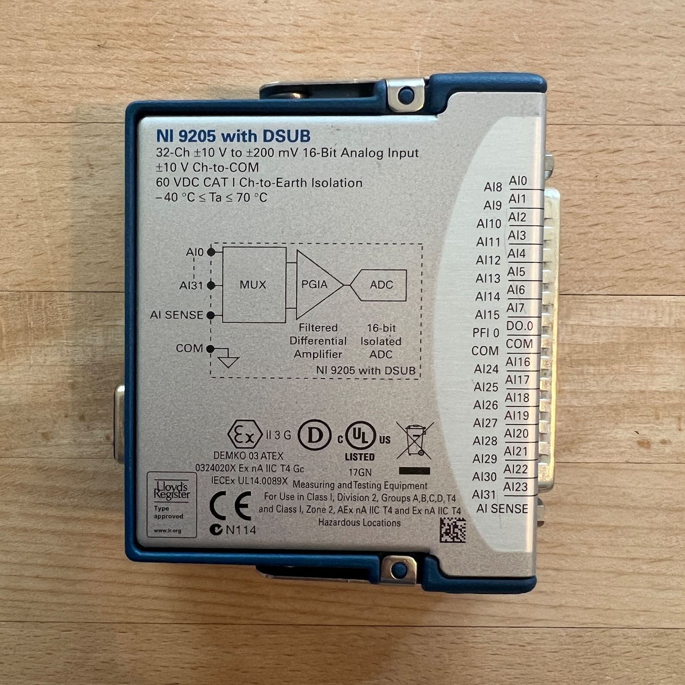 National Instruments Elektronikbauteile: National Instruments NI-9205 – Gebraucht aus Zürich von dsc_cx5f