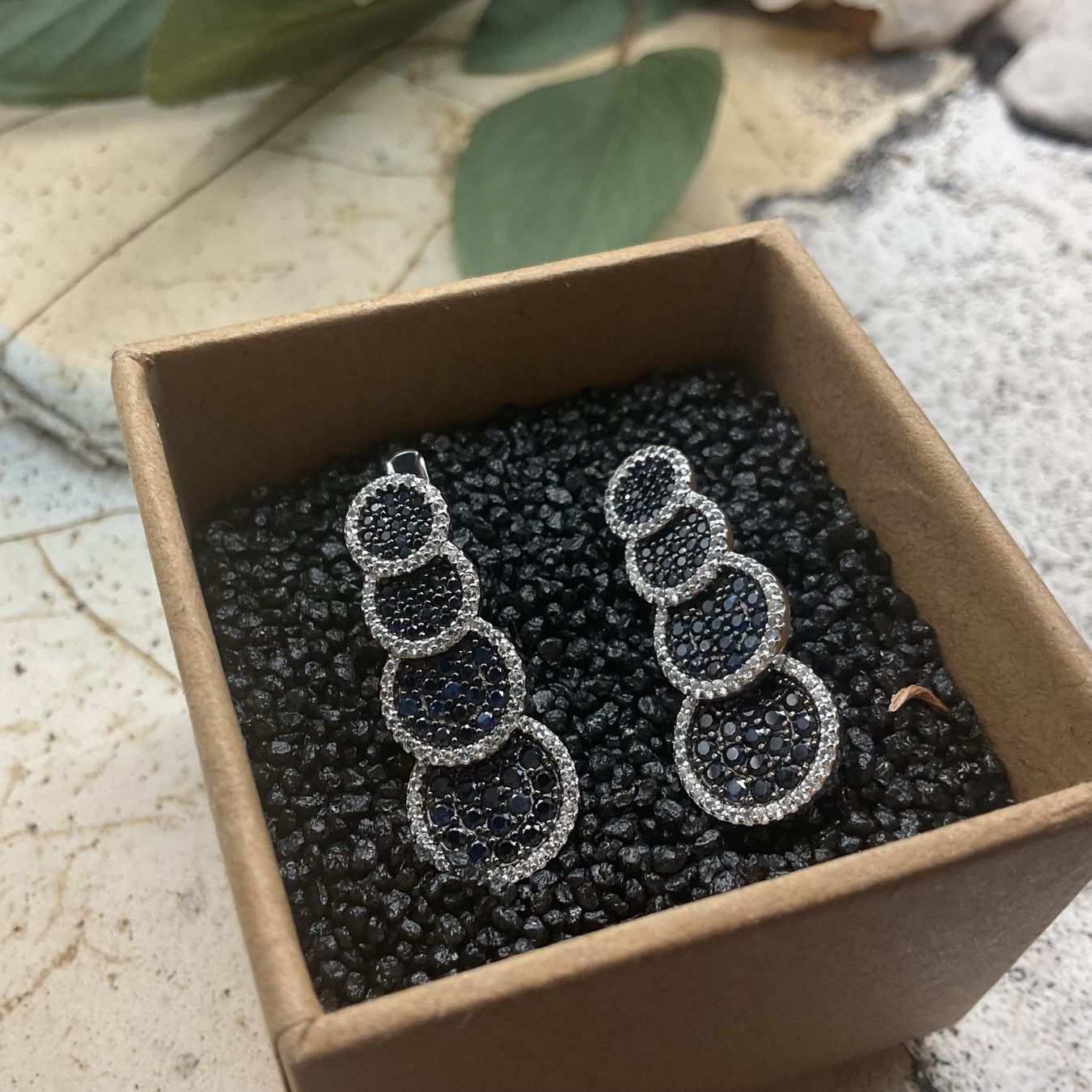 Orecchini pendenti & Orecchini a lobo: Hammer Ohrstecker Saphire in Sterlingsilber – Nuovo (secondo la descrizione) da Luzern venduto da S.Kern01 3