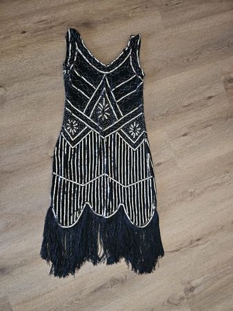 1920er Flapper Retro Kleid L