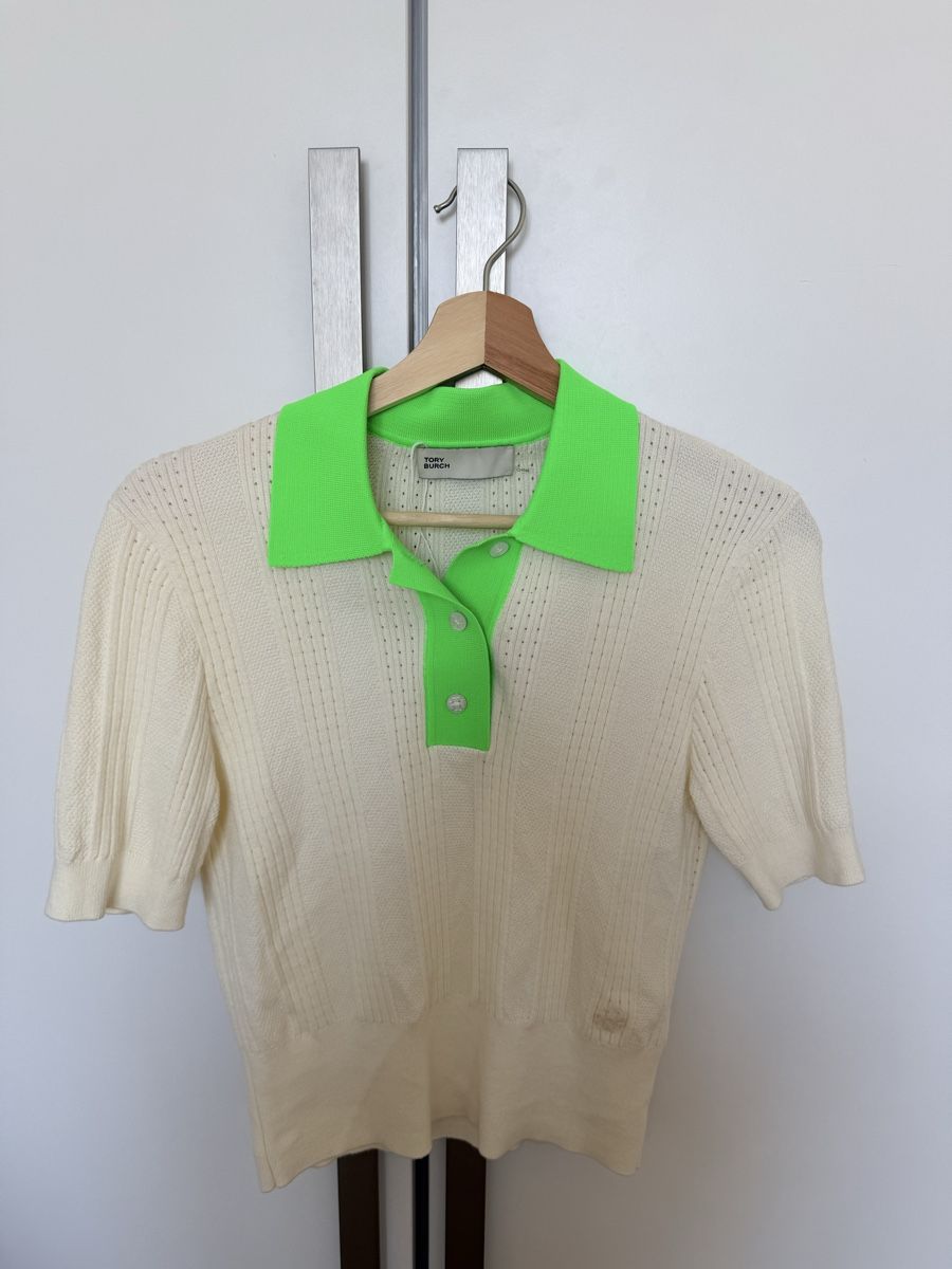 Magliette Polo: Tory Burch Polo Shirt, Gr. S – Usato da Egg b. Zürich venduto da sanaxenia
