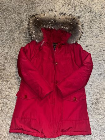 Originale Woolrich Parka in Rot TOP PREIS