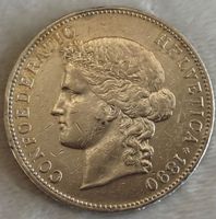 5Fr. 1890 mit schönem Silberglanz