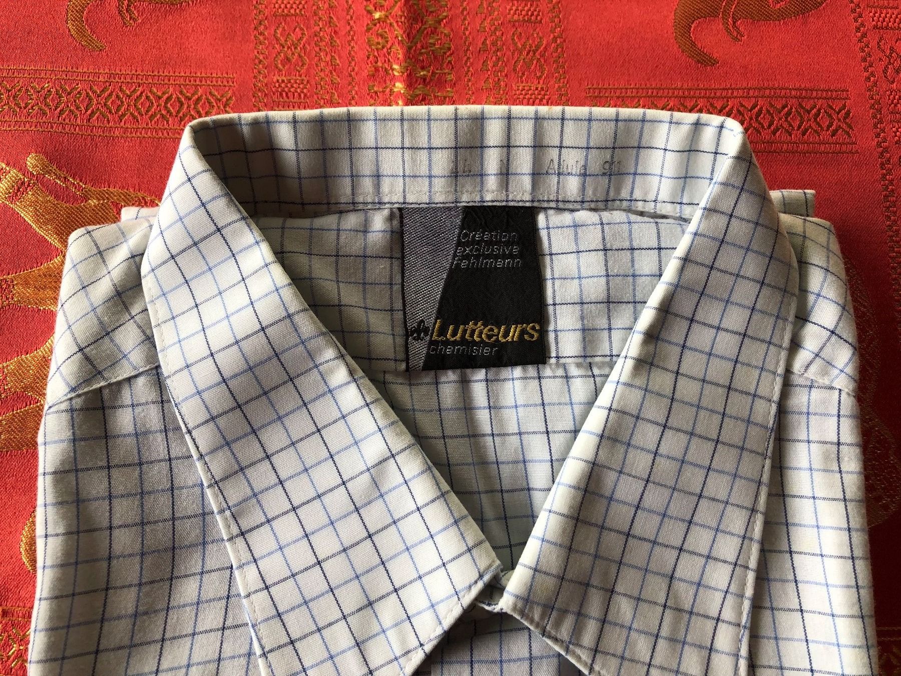 Camicie: Langarmhemd weiss - blau Karomuster – Nuovo (secondo la descrizione) da Schübelbach venduto da Dolly990_2 1