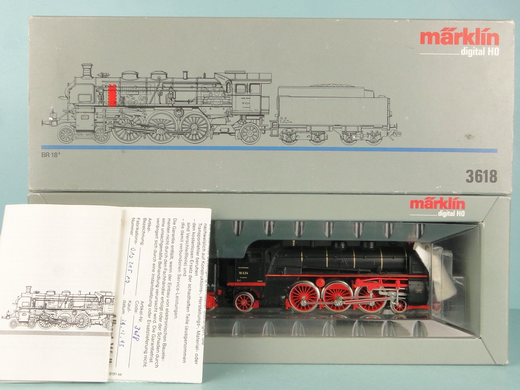 Märklin Modelleisenbahnen: Märklin 3618 BR E 19, Digital Decoder / Decoder Defekt – Gebraucht aus Bülach von cann11 9
