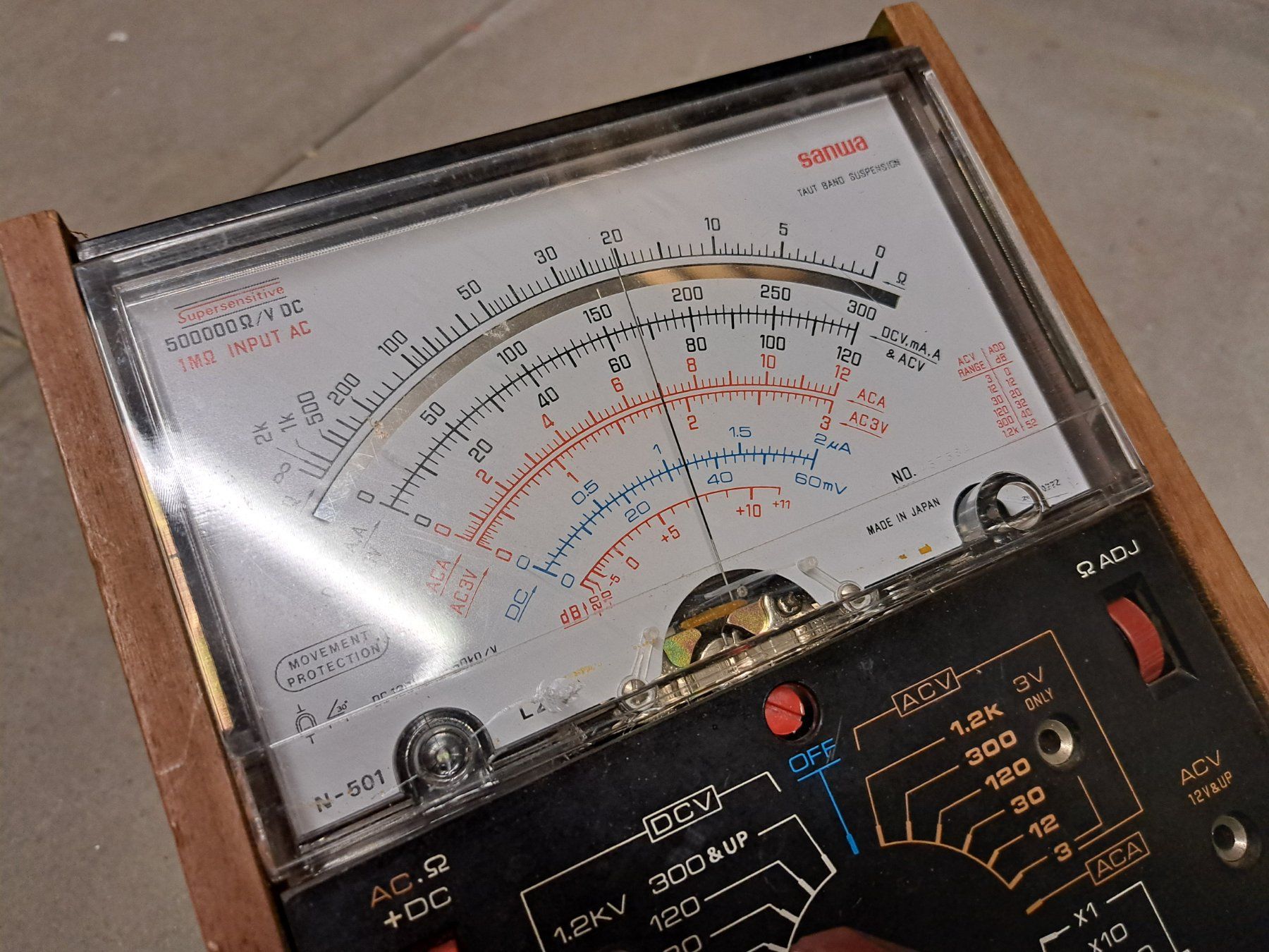 Misurare: Sanwa Analog Multimeter N-501 – Usato da Basel venduto da Selaseth 2