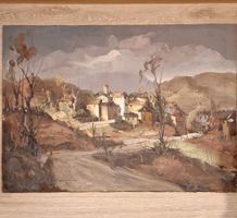 Original Oil Painting - Vintage Autumn Landscape Artwork
