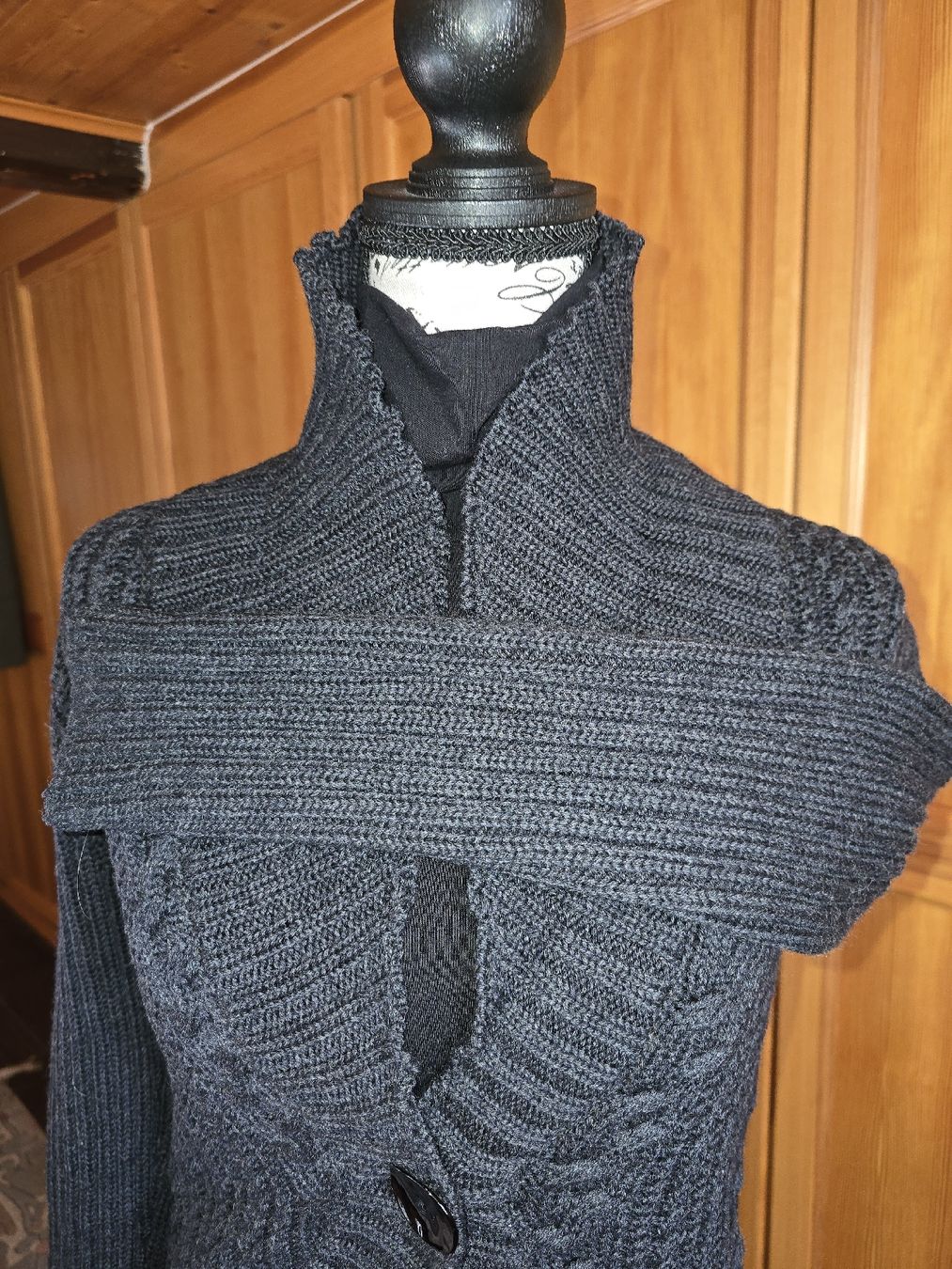 Jacken: Cardigan lana boho grigio piombo – Neu (gemäss Beschreibung) aus calpiogna von dadalter 7