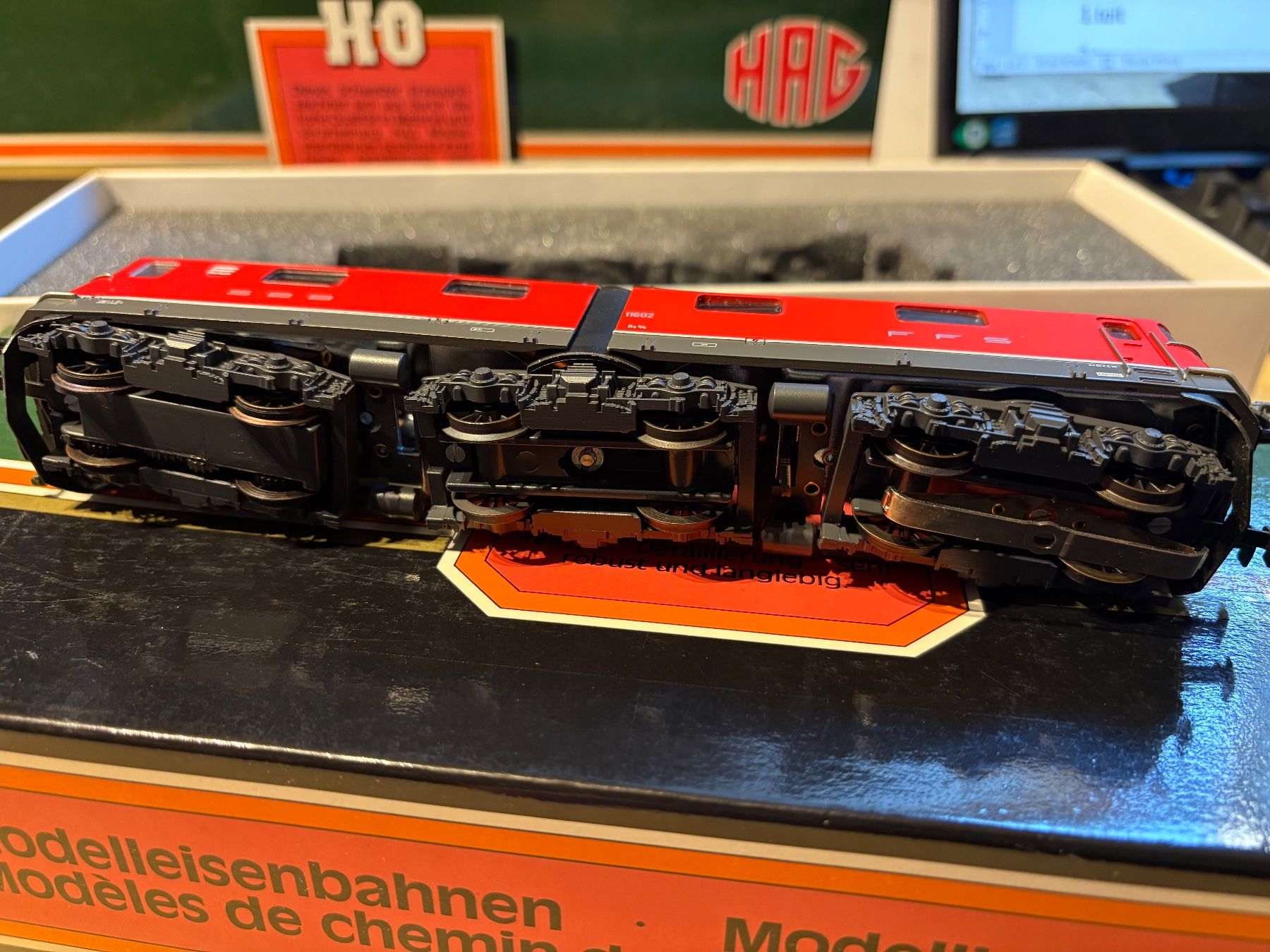 Hag Modellini di ferrovie: Hag 198, Re6/6 Morges 11602 – Nuovo e nell'imballaggio originale da Corcelles Payerne venduto da Pierre66 4