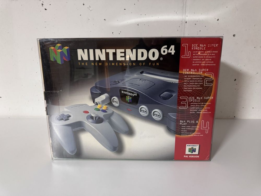 Nintendo N64 super Zustand wie neu mit Ovp ab 1.- 1