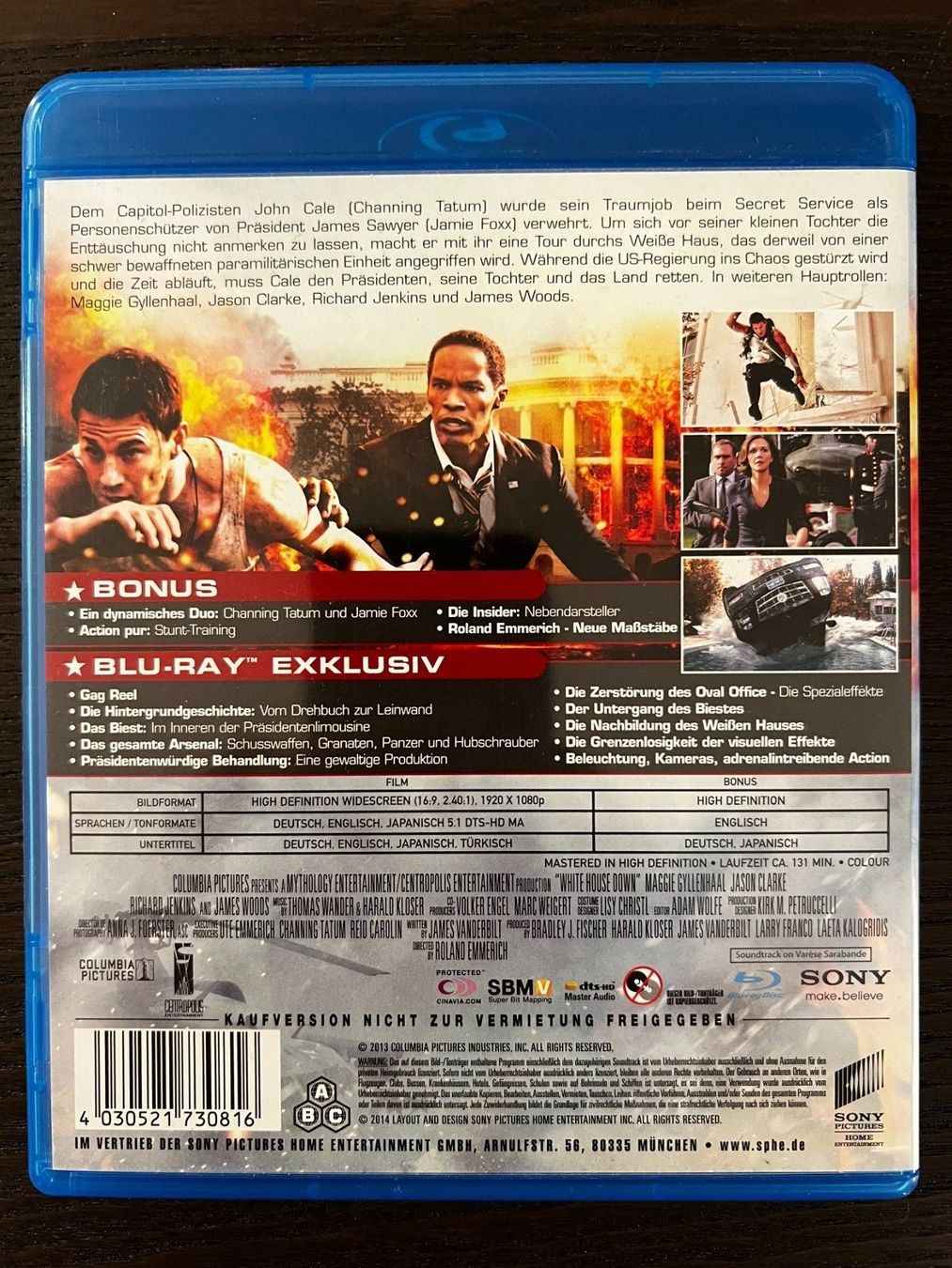 Alle DVDs: White House Down – Gebraucht aus Zürich von Blu-ray_ZH 1