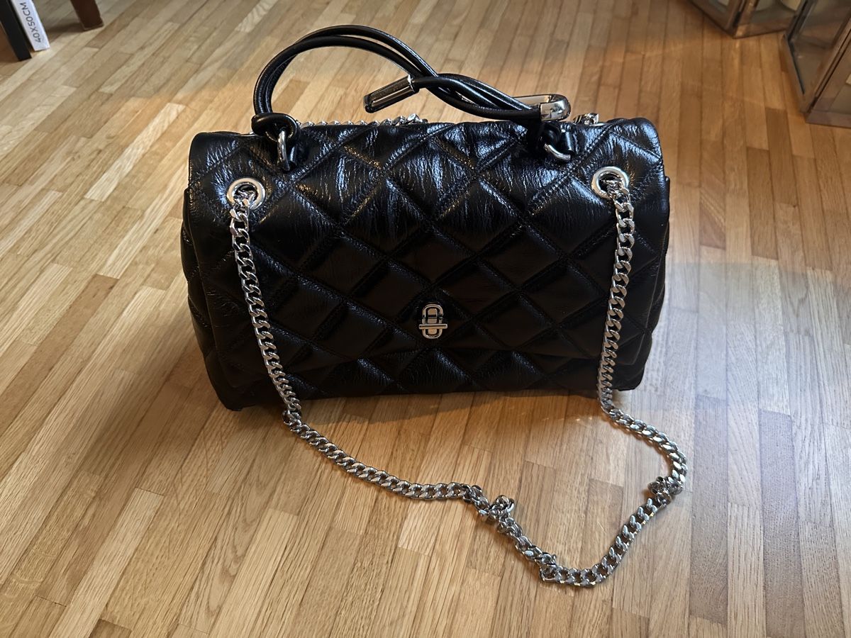 Marc Jacobs Borse da donna: Marc Jacobs, schwarze Ledertasche mit Silber – Nuovo (secondo la descrizione) da Männedorf venduto da Mag3 1