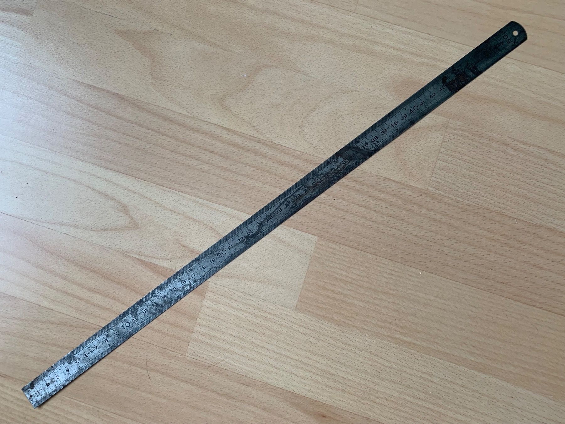 Altro in Scrittura & Disegno: Metall Massstab 50cm antik – Usato da Luzern venduto da Pegasus003
