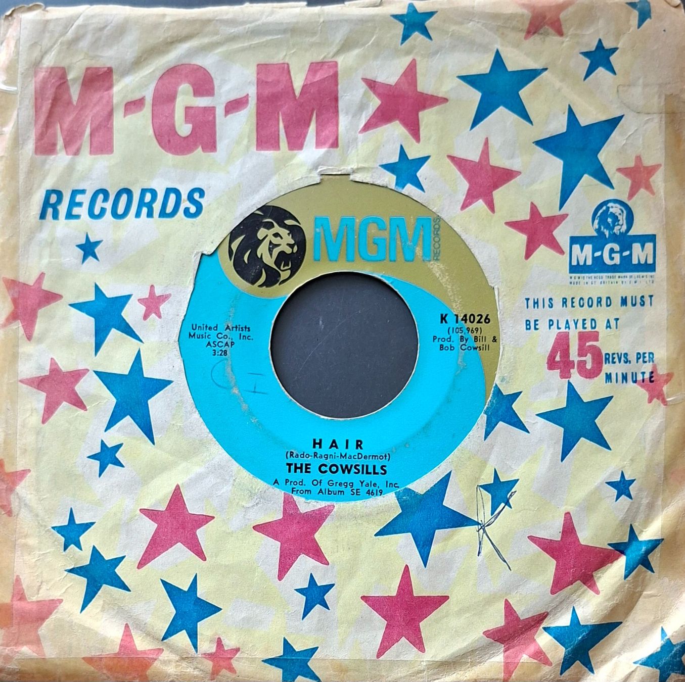 Dischi in vinile: Vinyl-Single The Cowsills - Hair – Usato da Langenthal venduto da Modo39