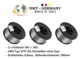 3 x 1KG Fülldraht 0,9mm SCHWEIßDRAHT MIG