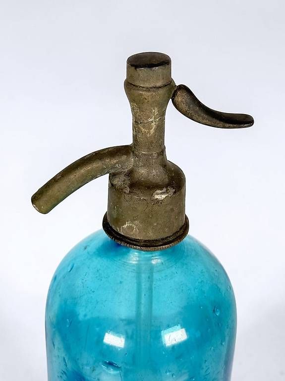 Bottiglie: Antike Sodaflasche blau Senn & Schäublin Basel – Usato da Böckten venduto da SELL-4U 3