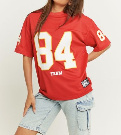 rotes Jersey, football style xs/s