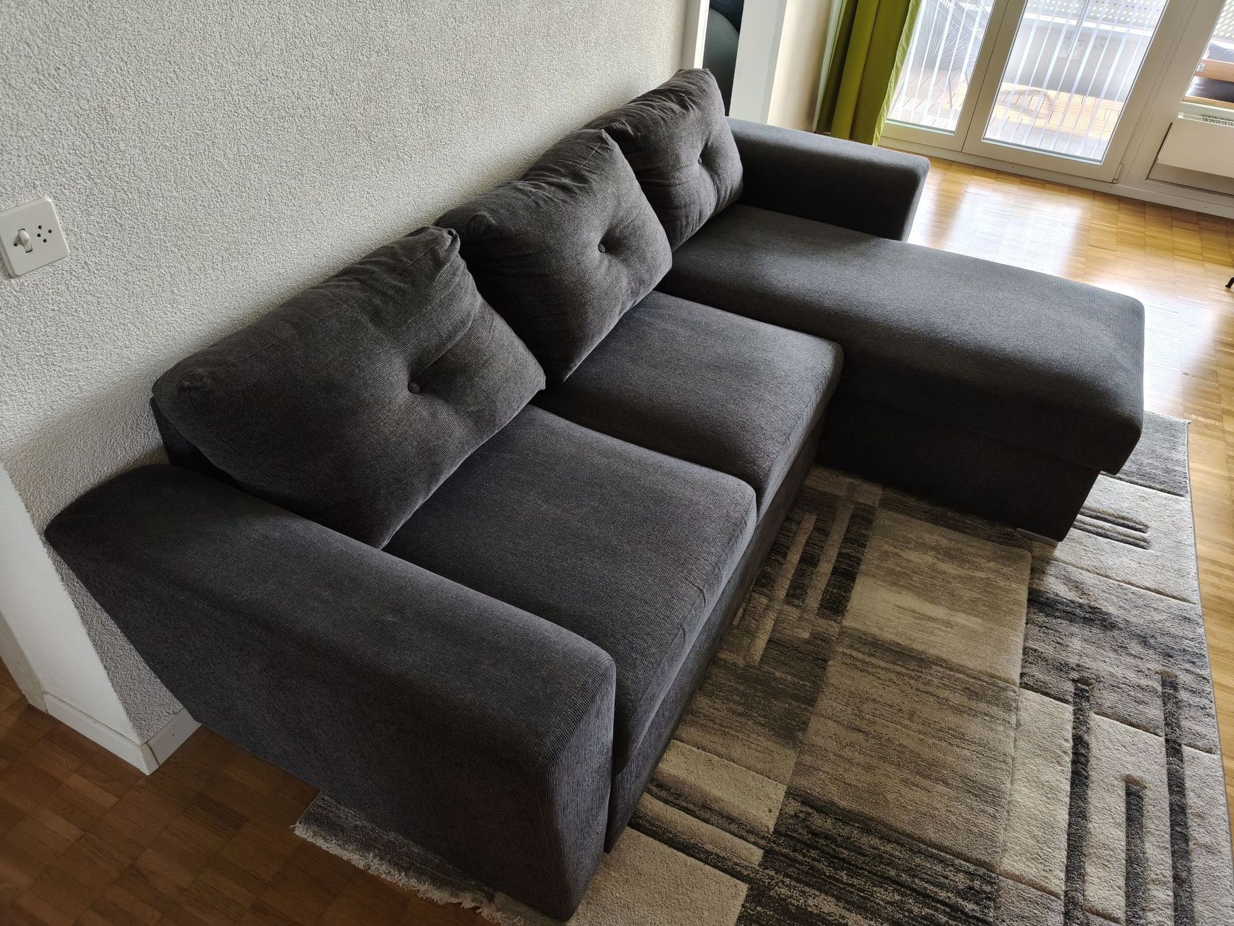 Sofas: Schlafsofa Ecksofa Jysk Vejlby grau Stoff Ecksofa – Gebraucht aus Thun von ste_qd62 1