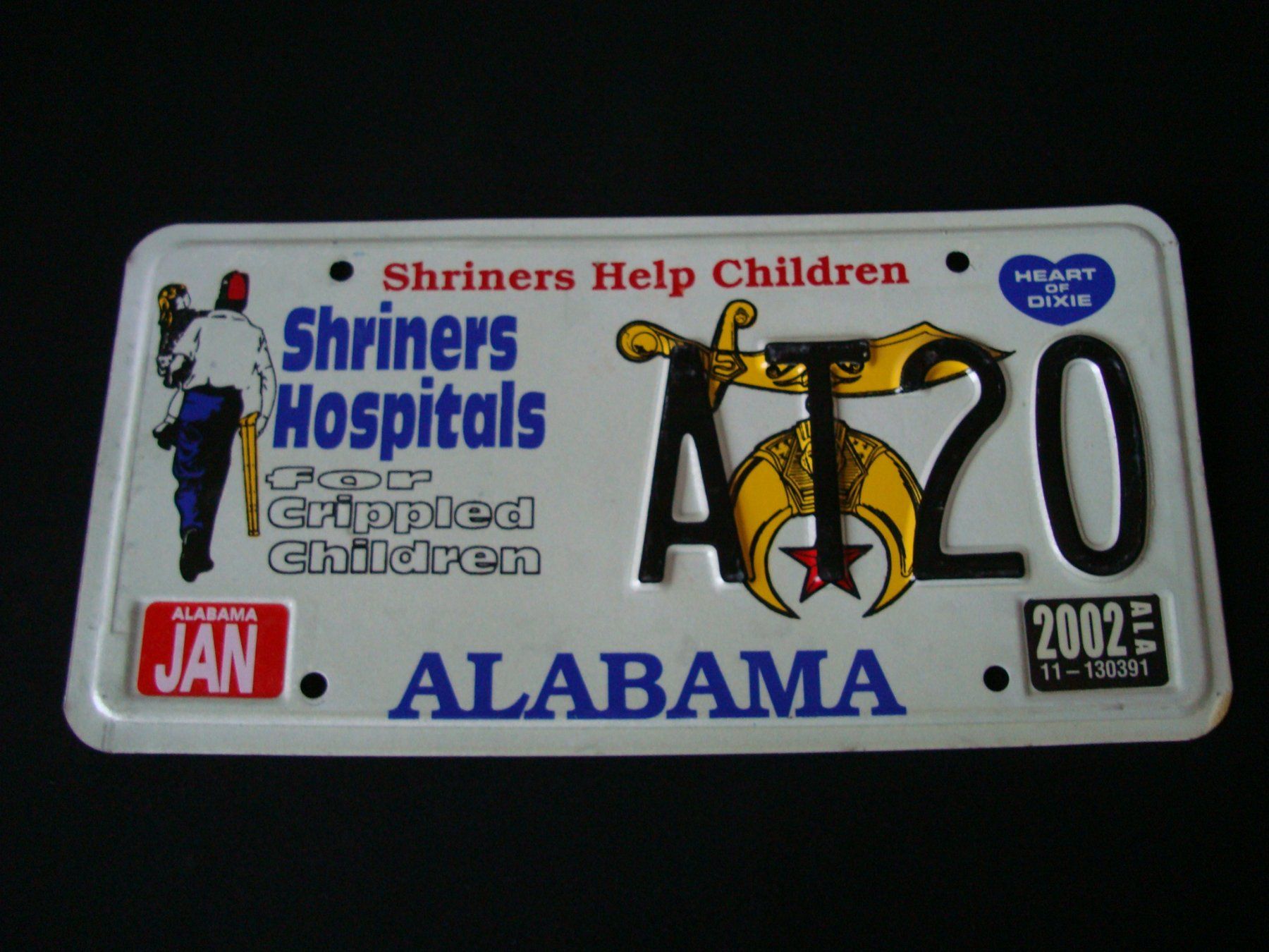 Schilder: ALABAMA AT20 – Gebraucht aus Scherz von 5246
