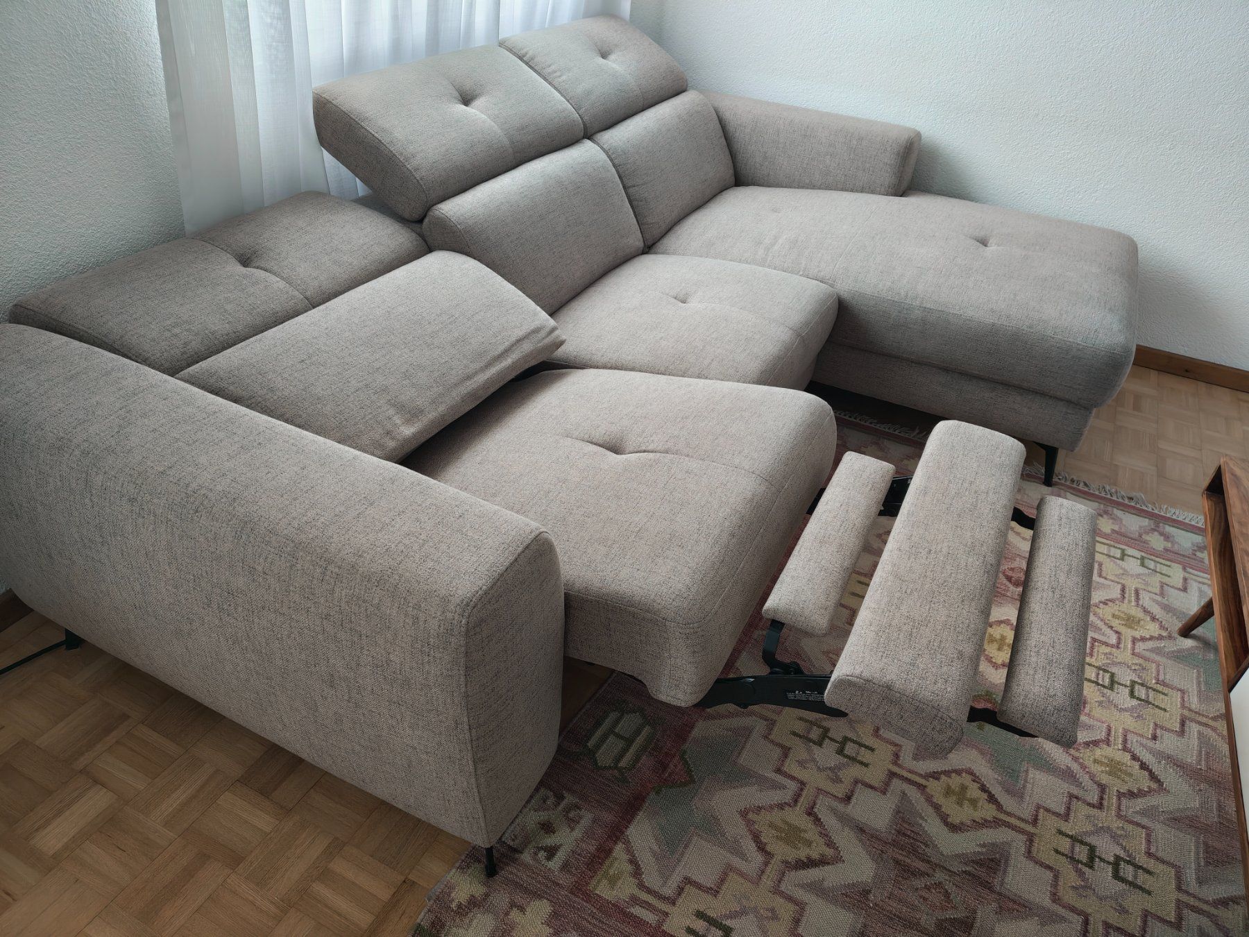 Divani: Ecksofa Rec. rechts, Stoff hellbraun – Usato da Muhen venduto da MizaqN 3