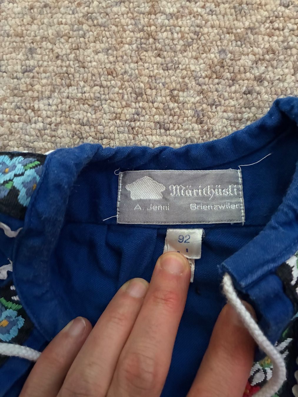 Camicie, T-shirt & Polo: Edelweisshemd blau Grösse 92 – Usato da Bättwil venduto da tre_tj9g 2