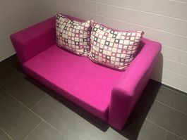 Pinkes Kindersofa mit Bettfunktion 🛋️