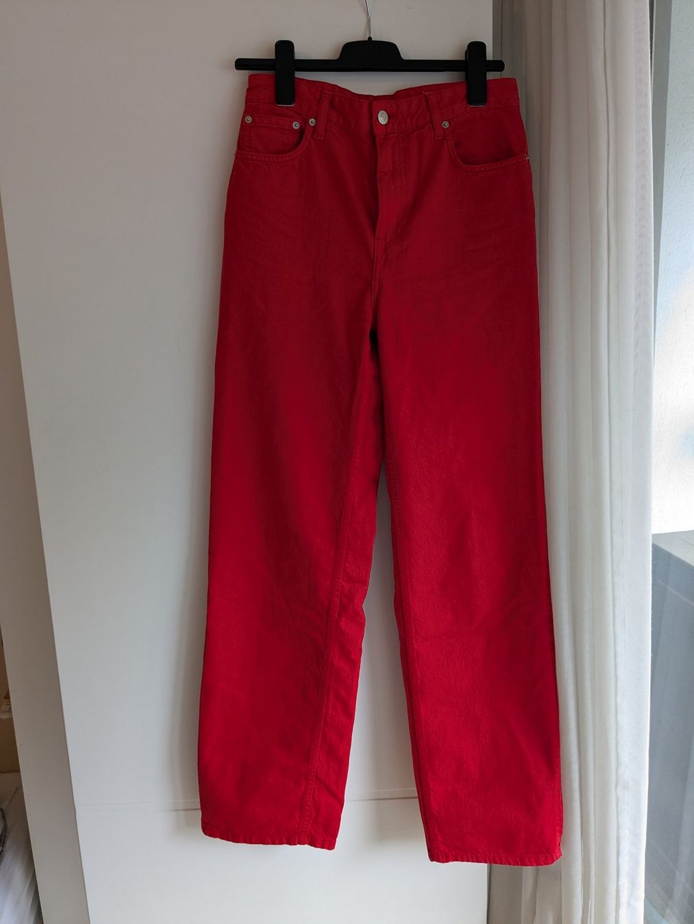 Zara Jeans: Jean droit wideleg rouge – Nuovo (secondo la descrizione) da Genève venduto da madlainaboillat 4