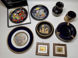 Vintage Konvolut Rosenthal Wiinblad 23K/24K Gold Japan Greec