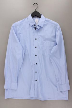 Olymp Langarmhemd Gr. Hemdgröße 44 blau