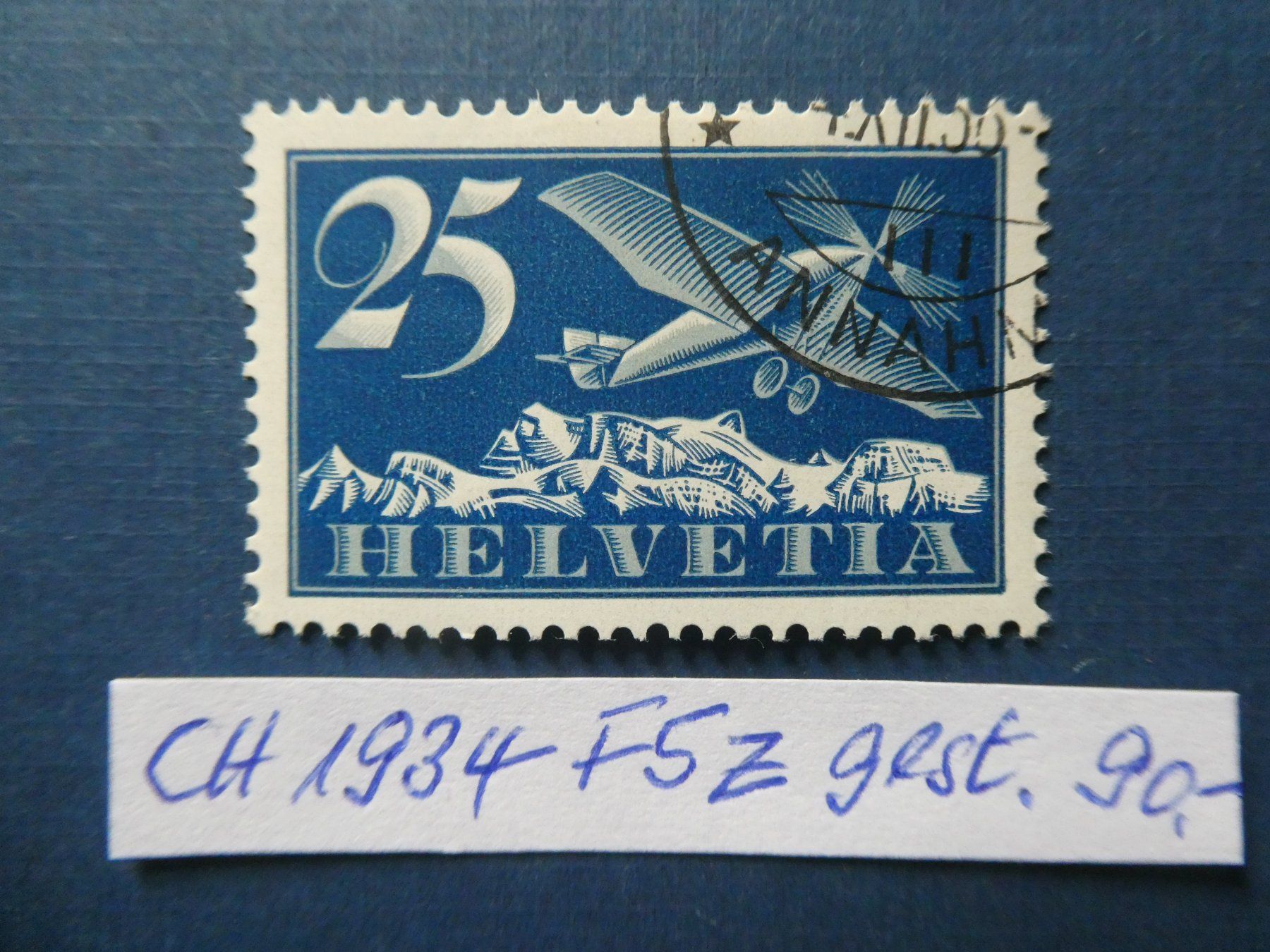 Tutti i francobolli: CH 1934 F5z gestempelt – Usato da Lausen venduto da Herbamare01