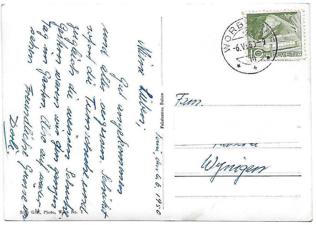 Cartoline postali: AK Worb - Haushaltungsschule – Usato da Kirchberg BE venduto da Soldino 1