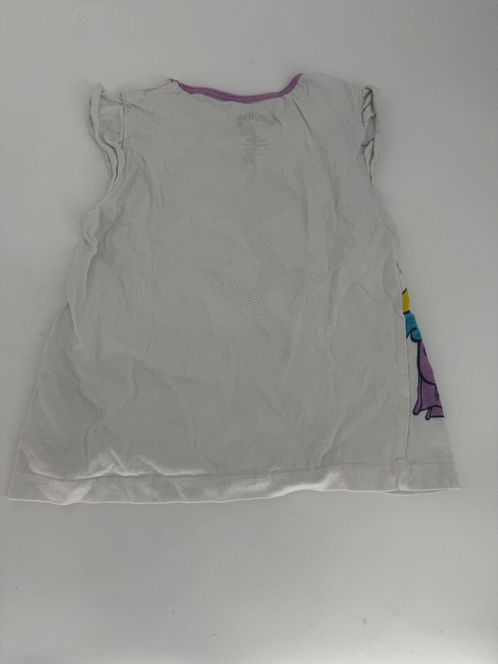 Camicette, T-shirt & Top: Schlümpfe Shirt Gr. 98/104 – Usato da Auenstein venduto da moin. 1