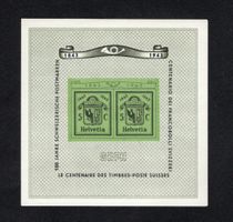 Timbres Suisse , Bloc  1943 Genf