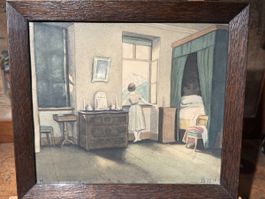 Die Morgenstunde Aquarell aus 1917