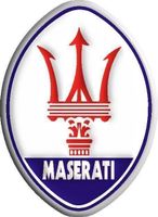 Maserati 3D Tridente Aufkleber Sticker 5x3.5cm  NEU