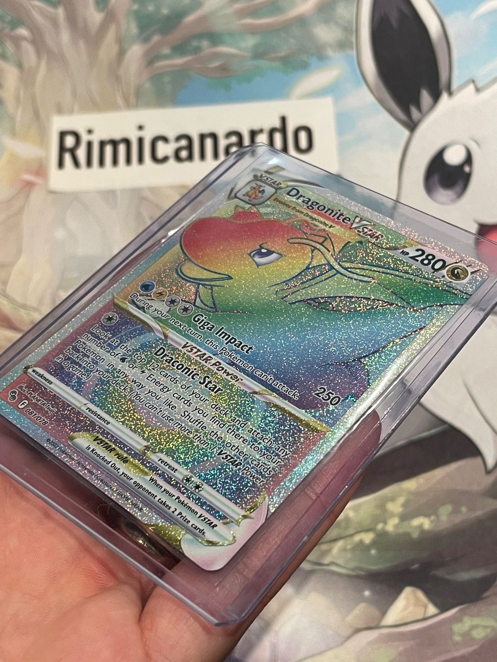 rainbow dragonite pokemon go card Charizard GX Gold Metal Card main image 0