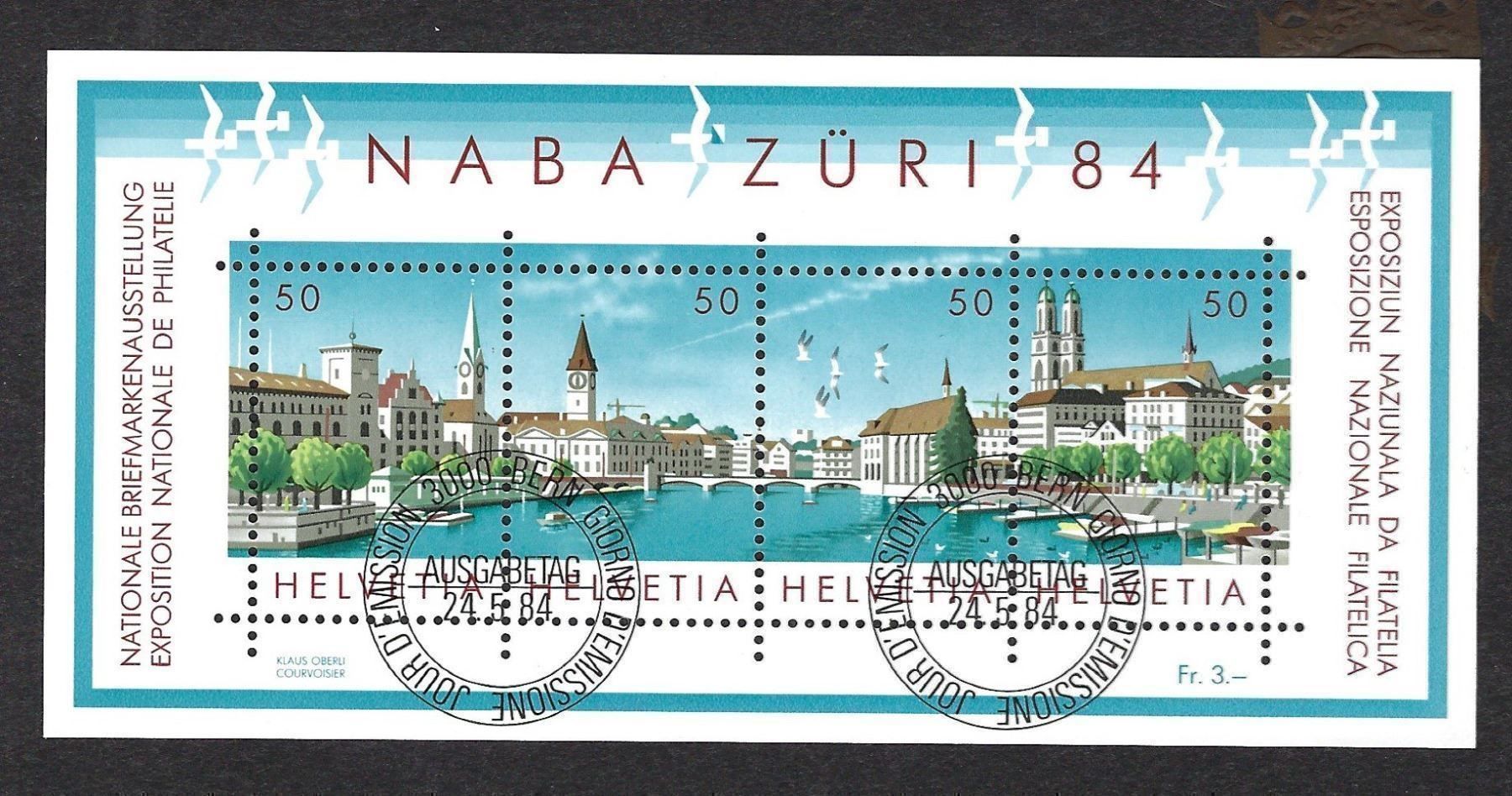 Tutti i francobolli: 1984 NABA Züri, Block – Usato da Luzern venduto da Einh0rn