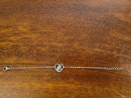 Armband mit Einhorn 925/Silber, Zirkonia