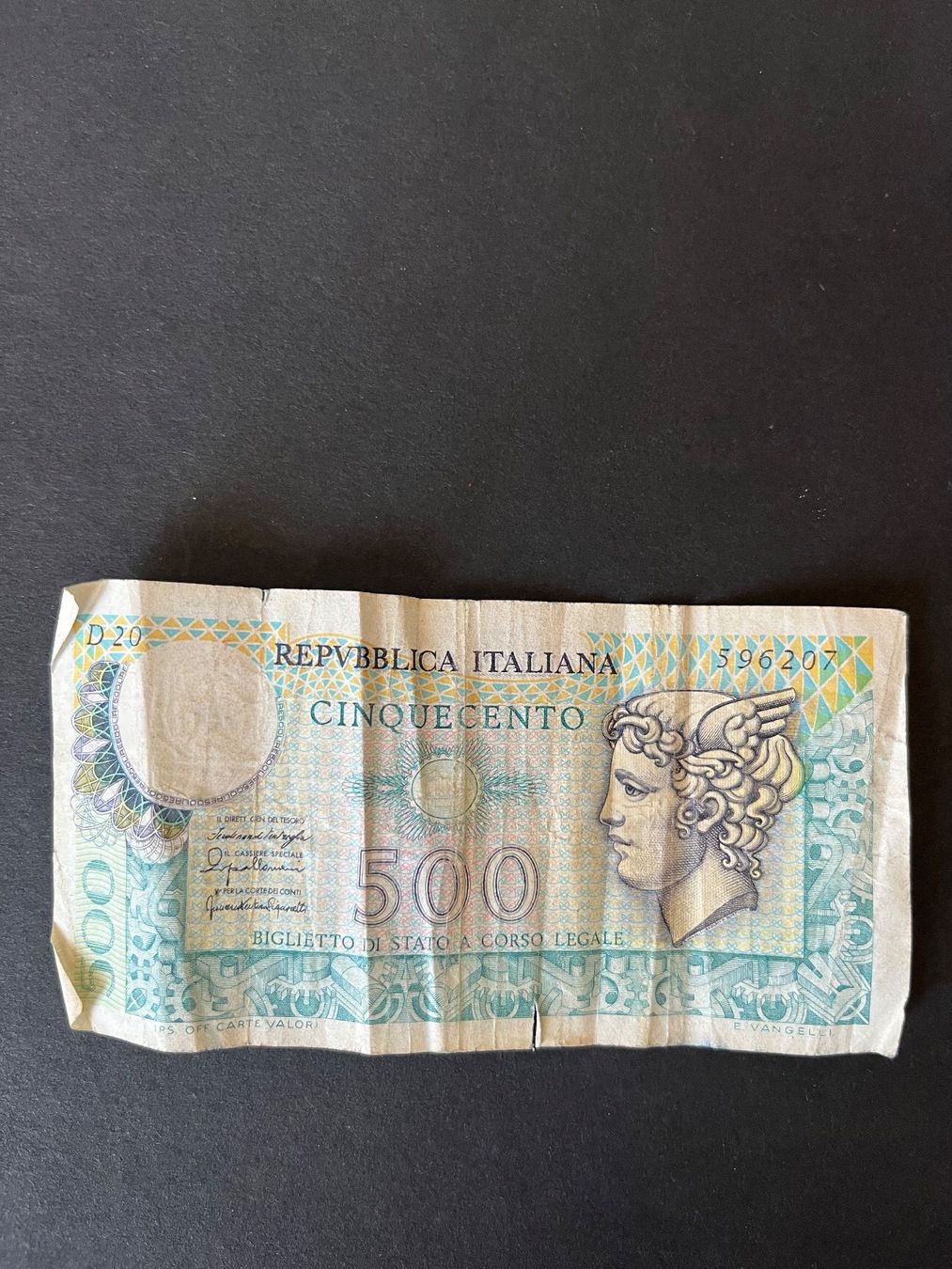 Banconote: Italienische 500-Lire-Banknote – Usato da bern venduto da lea_9ttc