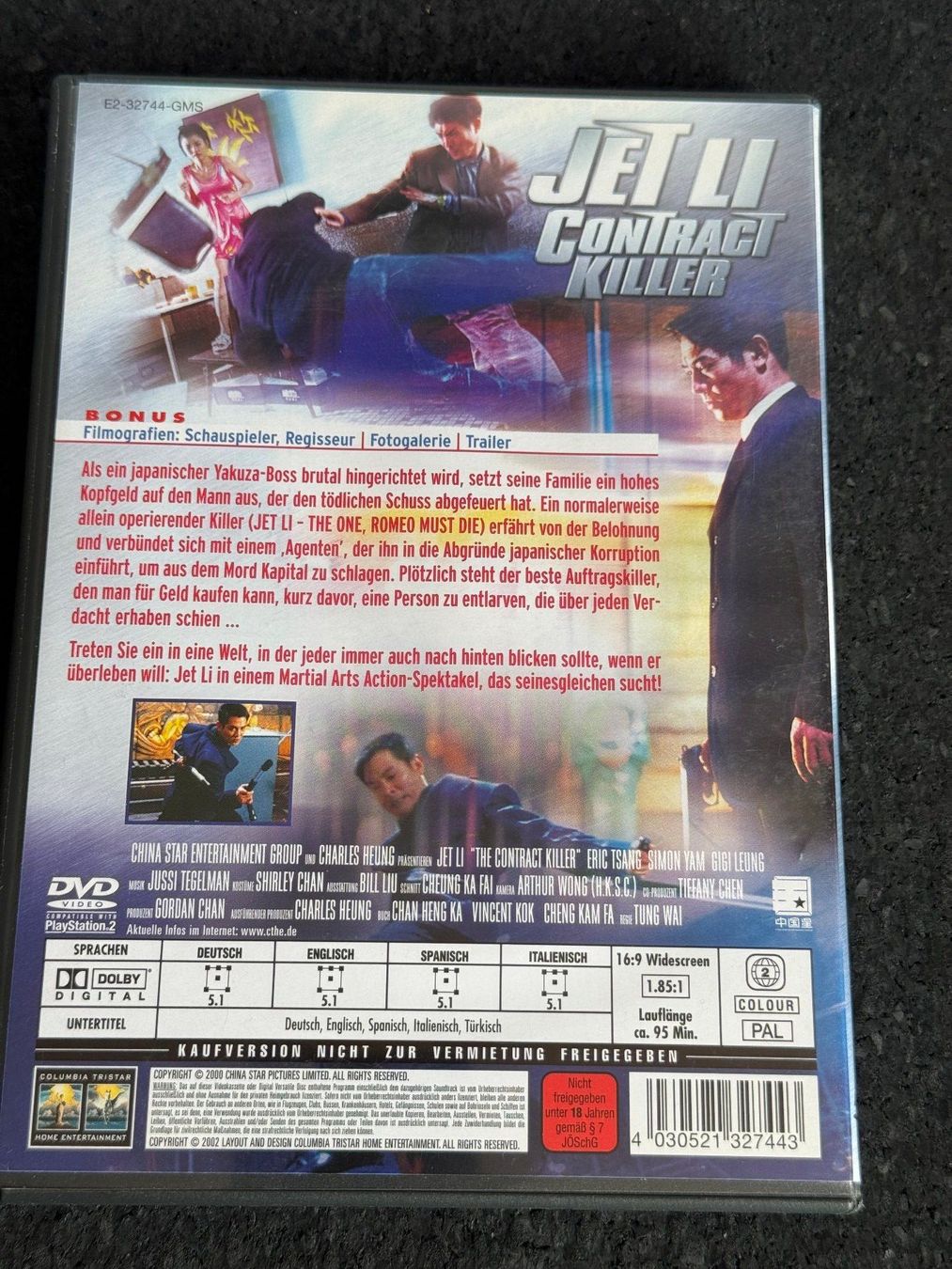 Tutti i DVDs: Jet Li Contract Killer "Im Auftrag des Todes"DVD DE/EN/SP/IT – Usato da Fribourg venduto da tschjoly 1