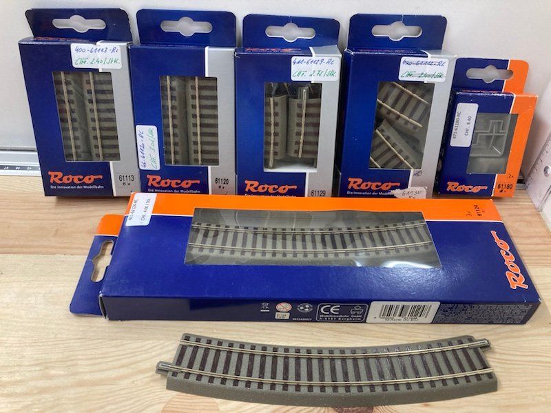 Konvolut aus Roco H0 Gleisstücken (Neu und originalverpackt) in ...