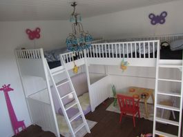 Kinder-Hochbett Oliver Furniture, Seaside Collection, 90x200