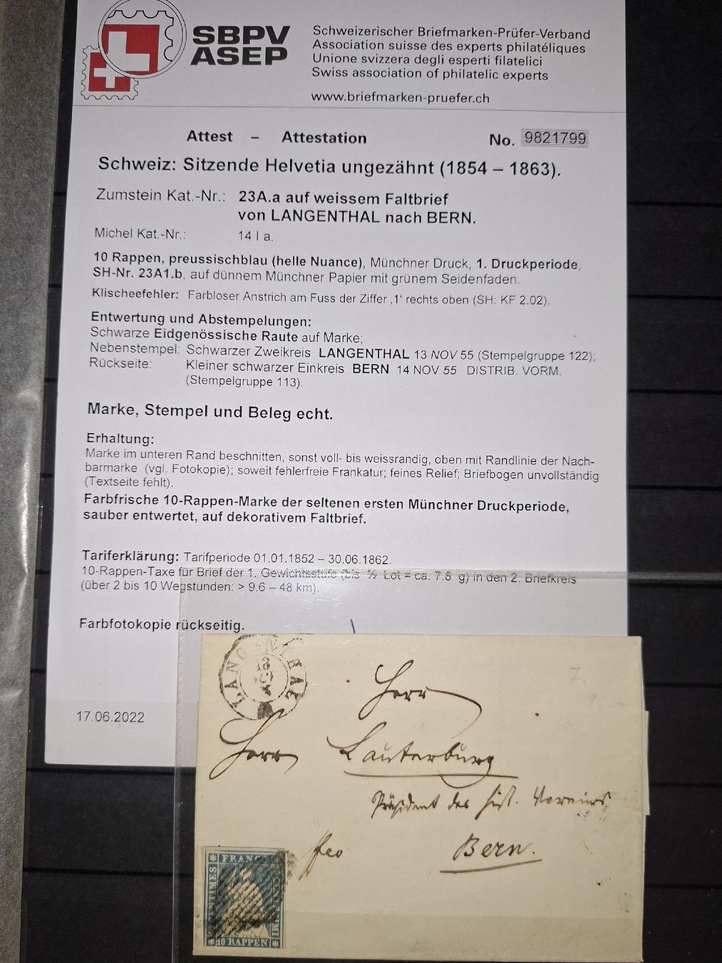 Tutti i francobolli: Strubelsammlung Kat. 20000.-  – Usato da Balgach venduto da SIMEON27 8