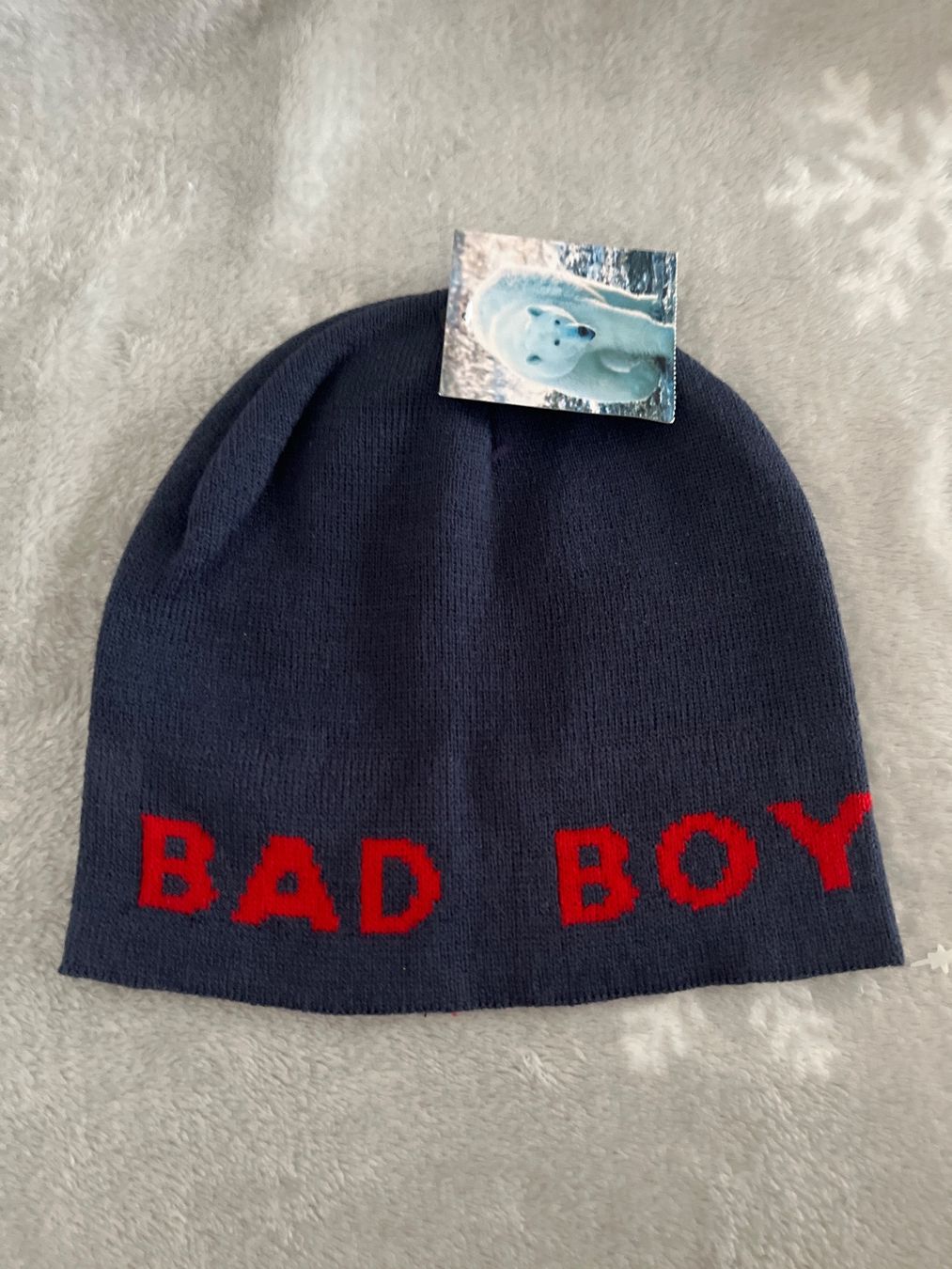 Altro abbigliamento per bambina: Warme Wintermütze "BAD BOY" neu – Nuovo e nell'imballaggio originale da Oberegg venduto da MZ_DiesundDas