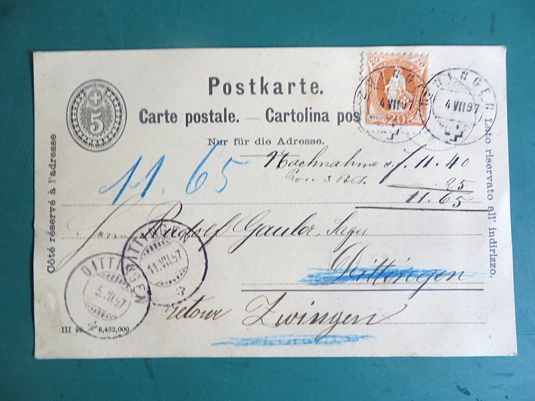 Cartes postales: Postkarten – D'occasion à Zwingen par Hemafa 1