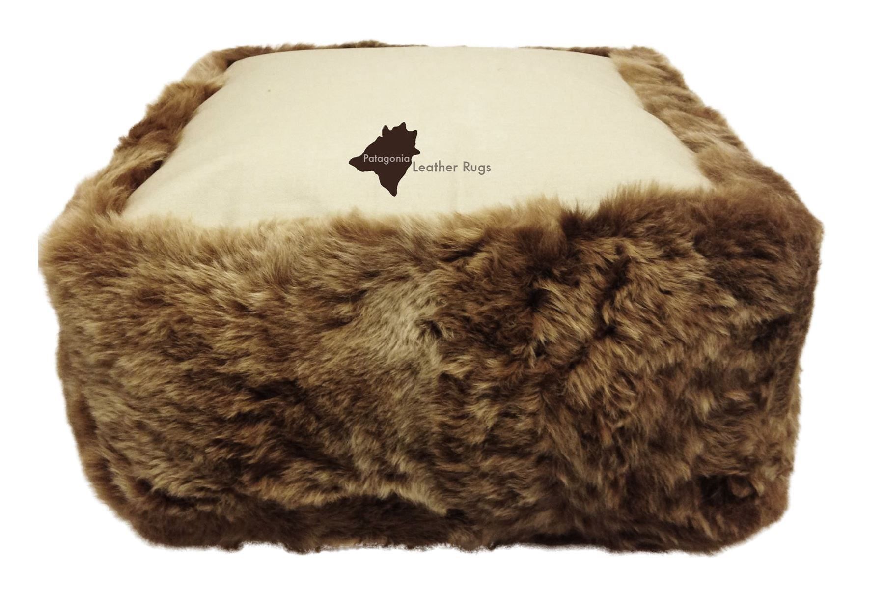 Sgabelli: Lammfell Hocker Brown – Nuovo e nell'imballaggio originale da Arbedo venduto da patagonialeatherrugs 2