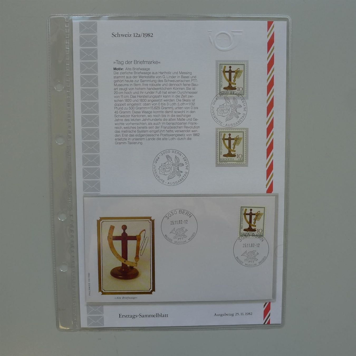 Albums: 1982, Blumen Ersttags-Sammelblätter **/O – D'occasion à Sursee par Luzernerraute 1