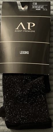 Avant Premiere Leggings, Schwarz, Glitzer, Gr. 40-42 Neu