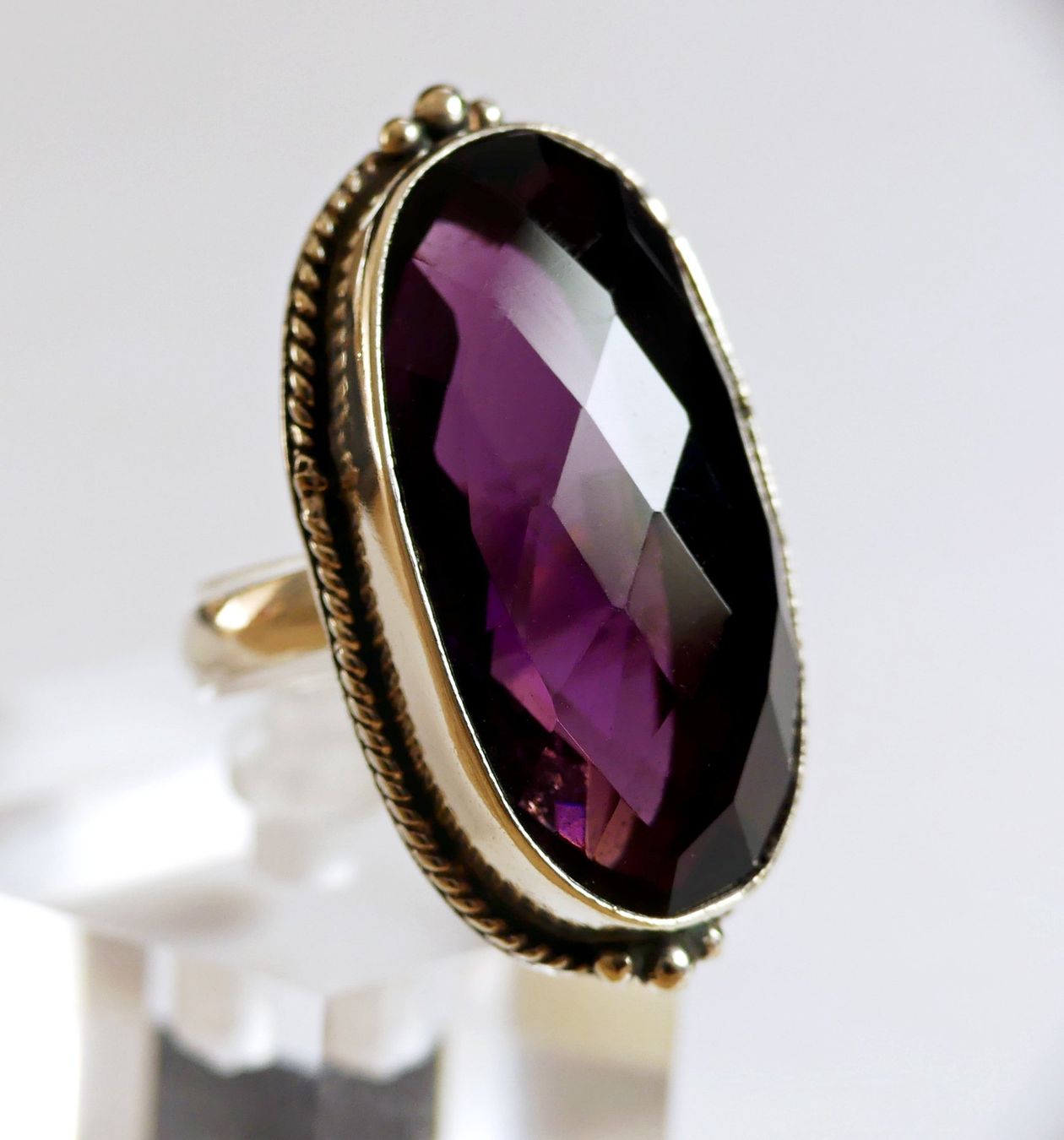 Anelli: Ring Silber  925 mit Amethyst – Nuovo e nell'imballaggio originale da Matten b. Interlaken venduto da kero71